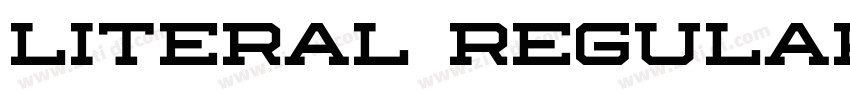 Literal Regular字体转换